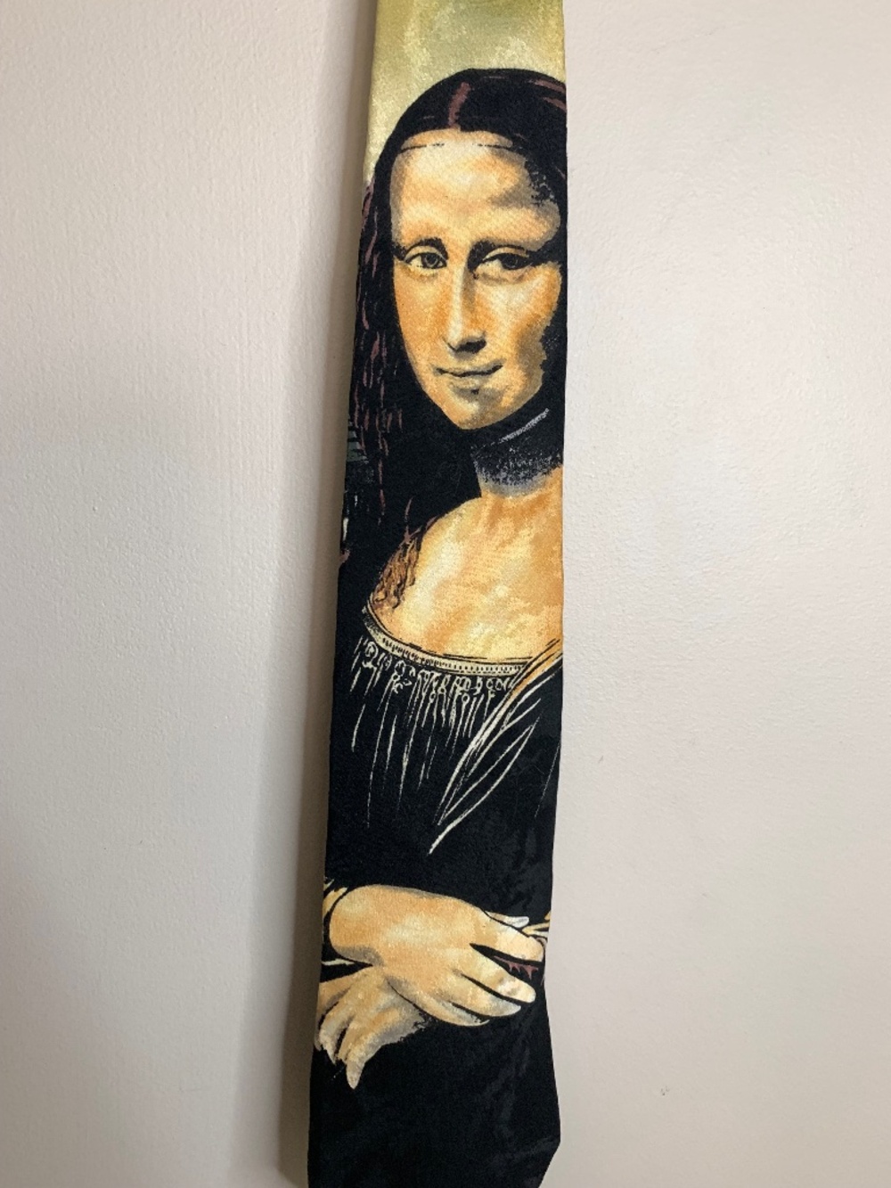 Vintage Mona Lisa Tie 1994 Ralph Marlin 100% Silk Tie
